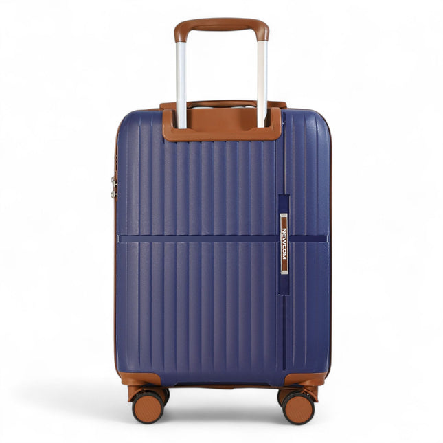 Strong Hard Shell Suitcase Set 8 Wheel Cabin Luggage Holiday Travel Case
