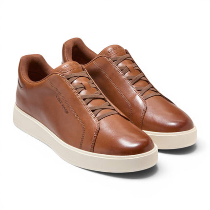 Cole Haan Men's GrandPro Luxe Mile Trainer Brown Suede Sneakers - C43941