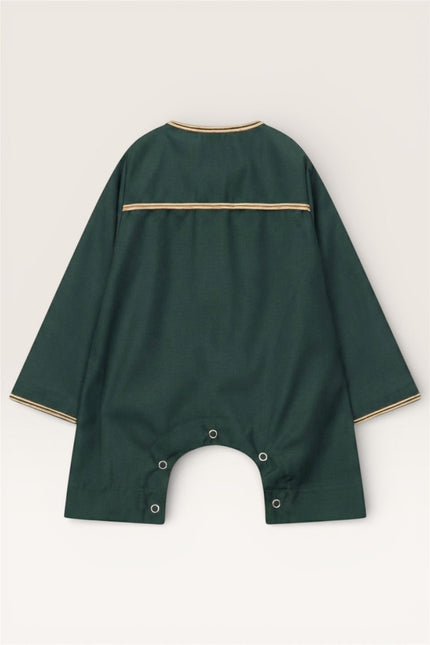 Baby Boys Ramadan Green Moroccan Thobe Robe Emirati Eid Jubba- B-TT003