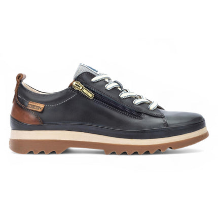 Pikolinos Women’s Ocean Blue Leather Laces & Zipper Trainers - Vigo