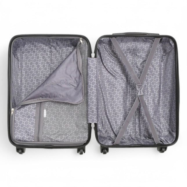 Hard Shell ABS 4 Wheels Luggage Travel Cabin Suitcase Set