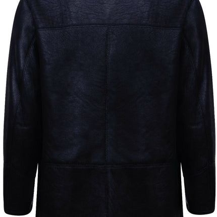 Mens Warm Shearling Sheepskin Leather Coat-Florence