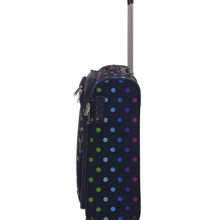Soft Shell Cabin Suitcase 55 x 37 x 20 cm Lightweight Luggage Suitable for Easyjet, Ryanair