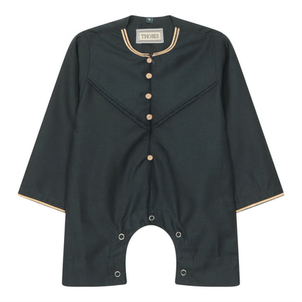 Baby Boys Omani Eid Green Thobe  Saudi Emirati Jubba Robe Romper