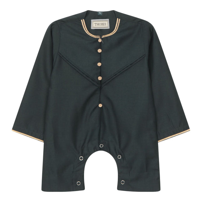 Baby Boys Omani Eid Green Thobe  Saudi Emirati Jubba Robe Romper