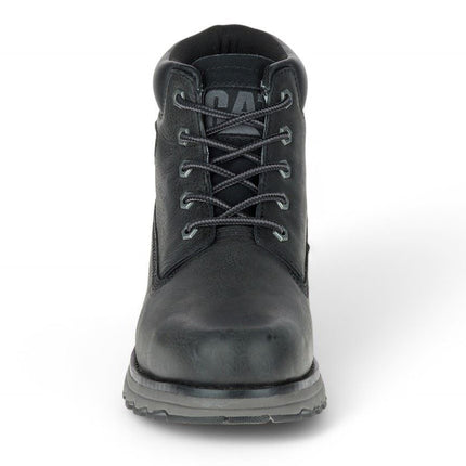 Caterpillar Men's Founder Black Leather Everyday Ankle Boots