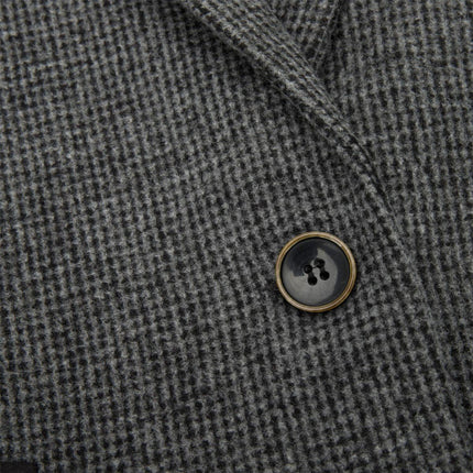 Womens Tweed 1920s Herringbone Grey Blazer