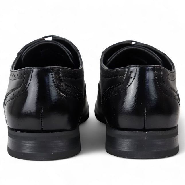 Men’s Black Classic Brogue Derby Oxford Shoes