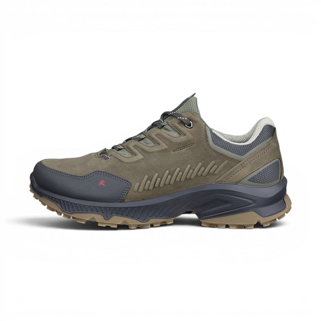 Ecco Men's Green Leather Waterproof Hiking Trainer Sneaker Shoes - Receptor XP