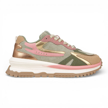 Blowfish Malibu Womens Green Pink Retro Sneaker Trainers - Leo
