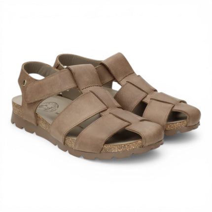 Panama Jack Men's Waterproof Taupe Leather Sandals - Stanley C8