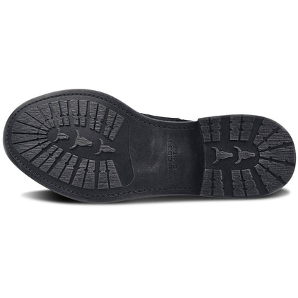 Windsorsmith Mens Black Leather Casual Chukka Ankle Desert Boots - Sebastien