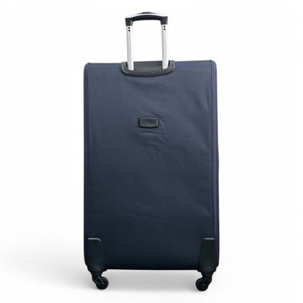Soft Shell Lightweight Nylon Suitcase Set 4 Wheel Travel Case Holiday Bags