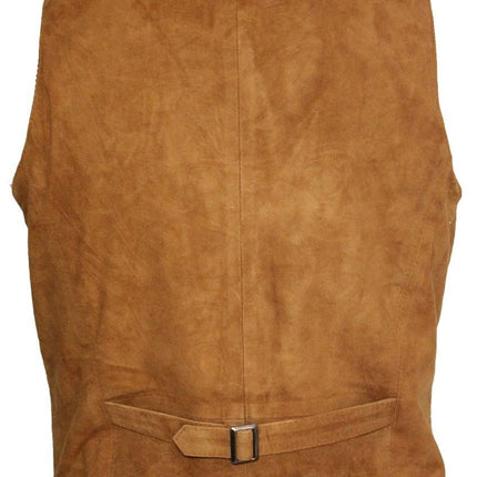 Mens Classic Goat Suede Leather Waistcoat-Norwich