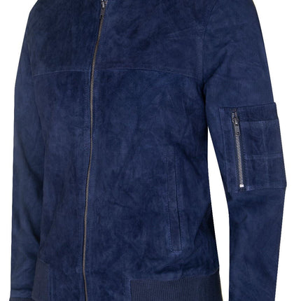 Mens Goat Suede MA-1 Bomber Jacket-Auckland