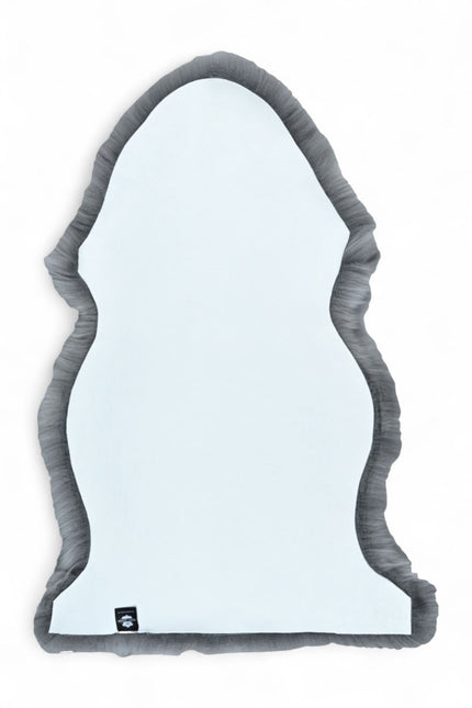 Genuine Grey Sheepskin Natural Silky Soft Fluffy Real Wool Rug