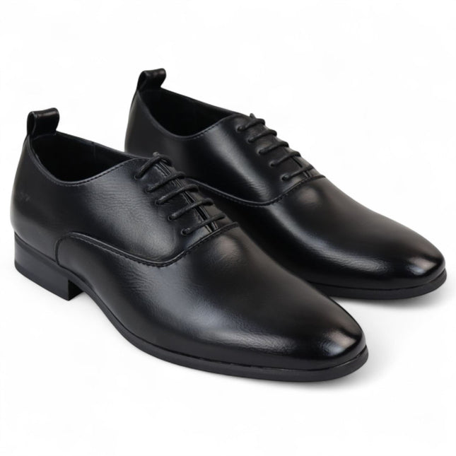 Men’s Black Classic Lace Up Oxford Derby Shoes