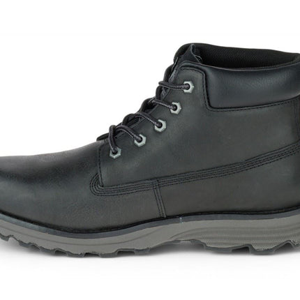 Caterpillar Men's Founder Black Leather Everyday Ankle Boots