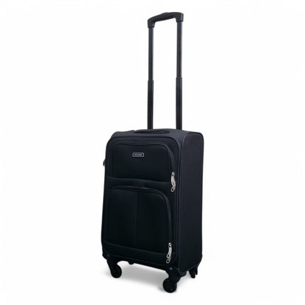 Soft Shell Lightweight Cabin Suitcase 55 x 33 x 21 cm Luggage Suitable for Easyjet, Ryanair