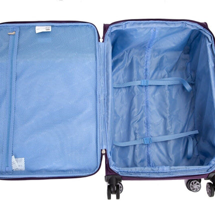 Lightweight  Soft Suitcases 4 Wheel Luggage Travel Bag