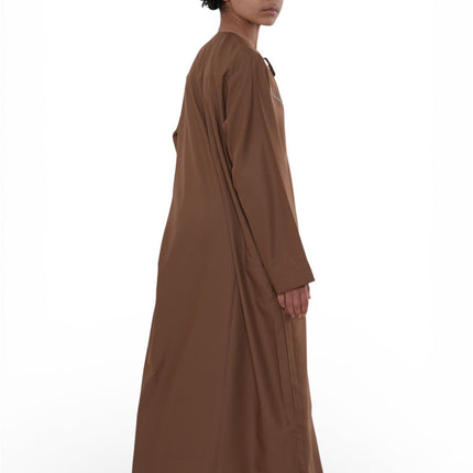 Kids Boys Eid Camel Brown Moroccan Thobe Robe Djellaba Ramadan Eid Jubba- K-HM10