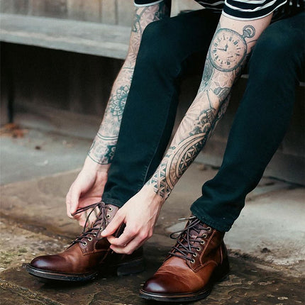 Windsorsmith Mens Brown Leather Casual Chelsea Chukka Ankle Boots - Beau