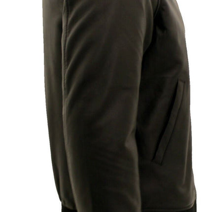 Mens Retro Varsity Leather Bomber Jacket-Pretoria