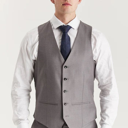 Men’s Grey Tailored 3 Piece Suit Formal Classic Suit