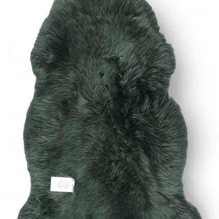 Genuine Thyme Green Sheepskin Natural Silky Soft Fluffy Real Wool Rug