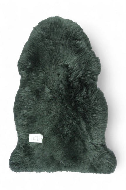 Genuine Thyme Green Sheepskin Natural Silky Soft Fluffy Real Wool Rug