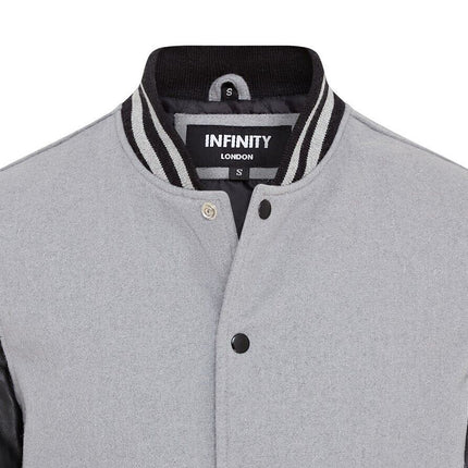 Letterman Baseball Wool Leather Varsity Bomber Jacket - Genoa