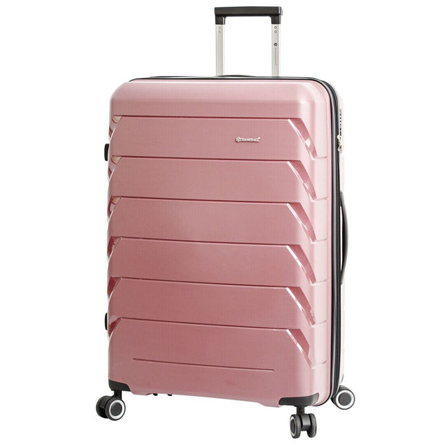Dual 4 Wheel Hard Shell Strong Luggage Suitcase