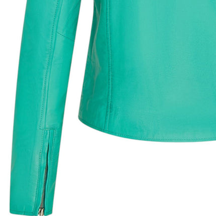 Women's Classic Brando Biker Leather Jacket - Broome