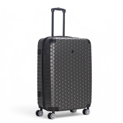 Hard Shell ABS 8 Wheel Luggage Travel Cabin Holiday Bags Suitcase Set