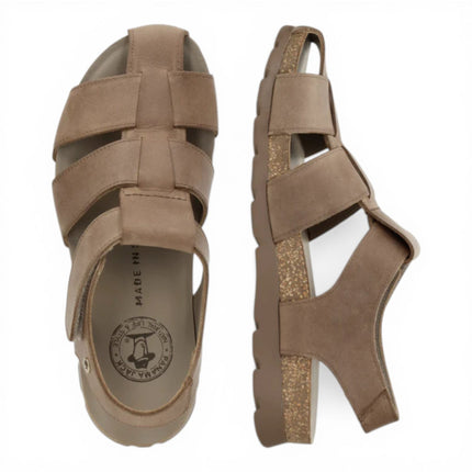 Panama Jack Men's Waterproof Taupe Leather Sandals - Stanley C8
