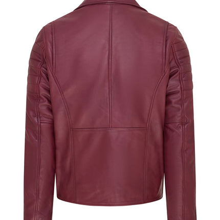 Mens Slim Fit Brando Style Double Cross Zip 100% Leather Biker Jacket