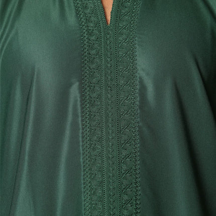 Men's Green Moroccan Thobe Djellaba Jubba Robe Eid
