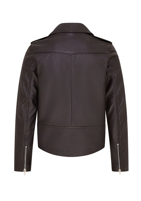 Mens Retro Brando Quilted Leather Biker Jacket Vintage Motorcycle Style