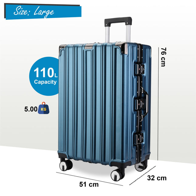 Hardshell Suitcase Set Robust 8 Wheel Cabin Luggage Suitcases