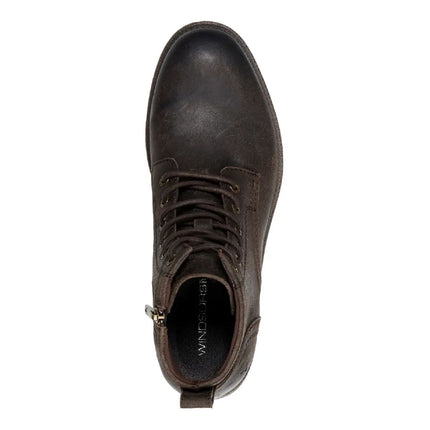 Windsorsmith Mens Brown Leather Casual Chukka Ankle Desert Boots - Sebastien