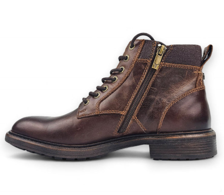 Windsorsmith Mens Brown Leather Casual Chelsea Chukka Ankle Boots - Beau