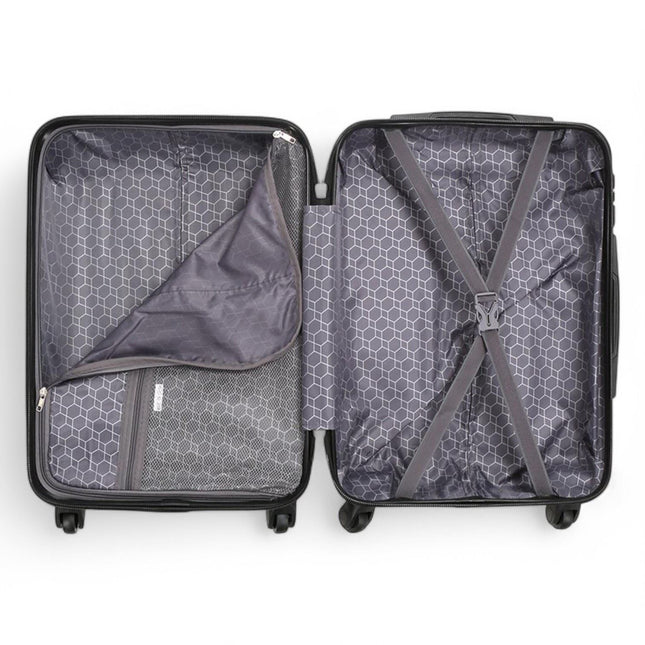 Hard Shell ABS 4 Wheels Luggage Travel Cabin Suitcase Set