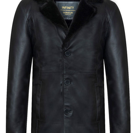 Men's Reefer Leather Blazer Jacket`- Pablo