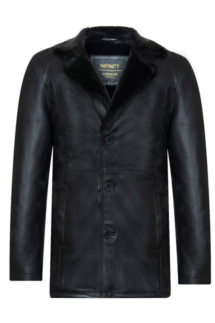 Men's Reefer Leather Blazer Jacket`- Pablo