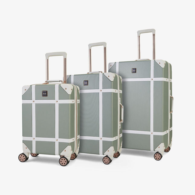 Vintage Hard Shell  Luggage Trunk Suitcase Set