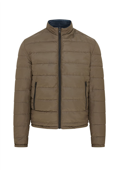 Mens Reversible Hooded Leather Jacket Premium Lambskin Napa