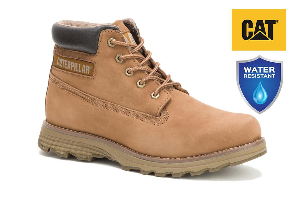 Caterpillar Men's Founder Brown Leather Everyday Ankle Boots