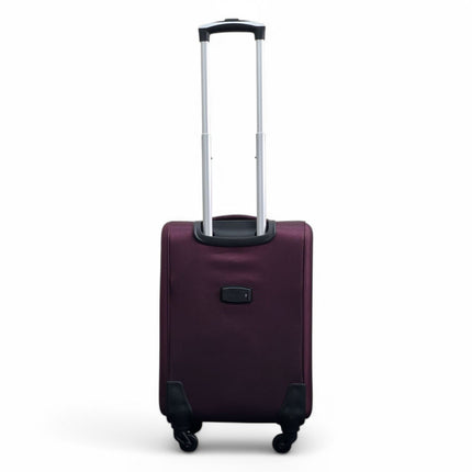 Soft Shell Lightweight Nylon Suitcase Set 4 Wheel Travel Case Holiday Bags