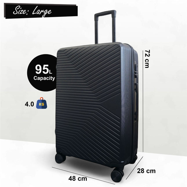 Hardshell Suitcase Set Robust 8 Wheel Cabin Luggage Case Bag