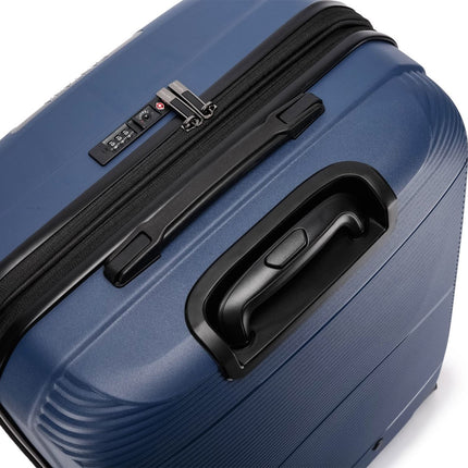Expandable Hard Shell PP 8 Wheel Luggage Travel Cabin Holiday Bags Suitcase Set